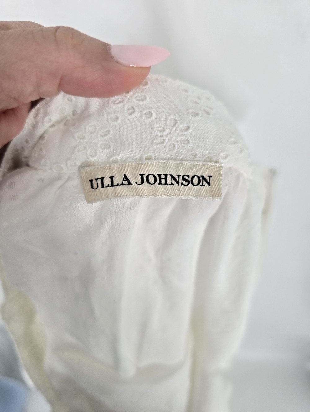 Ulla Johnson White Eyelet Layered Midi Skirt Size 2 - Picture 6 of 8